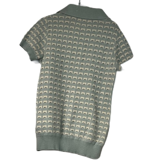 Sweethreads boys shortsleeve sweater polo button down dresy blue pattern soft 8 - Picture 3 of 6